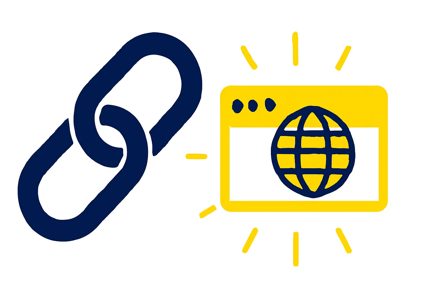 Secure branded short link symbolizing customer trust
